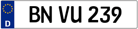 Trailer License Plate